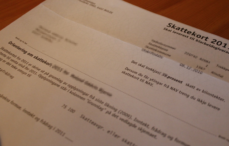 Pass på at skattekortet stemmer